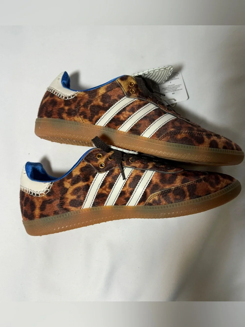 Adidas Originals x Wales Bonner Samba Pony 'Leopard' - Style IE0578 - Size 10